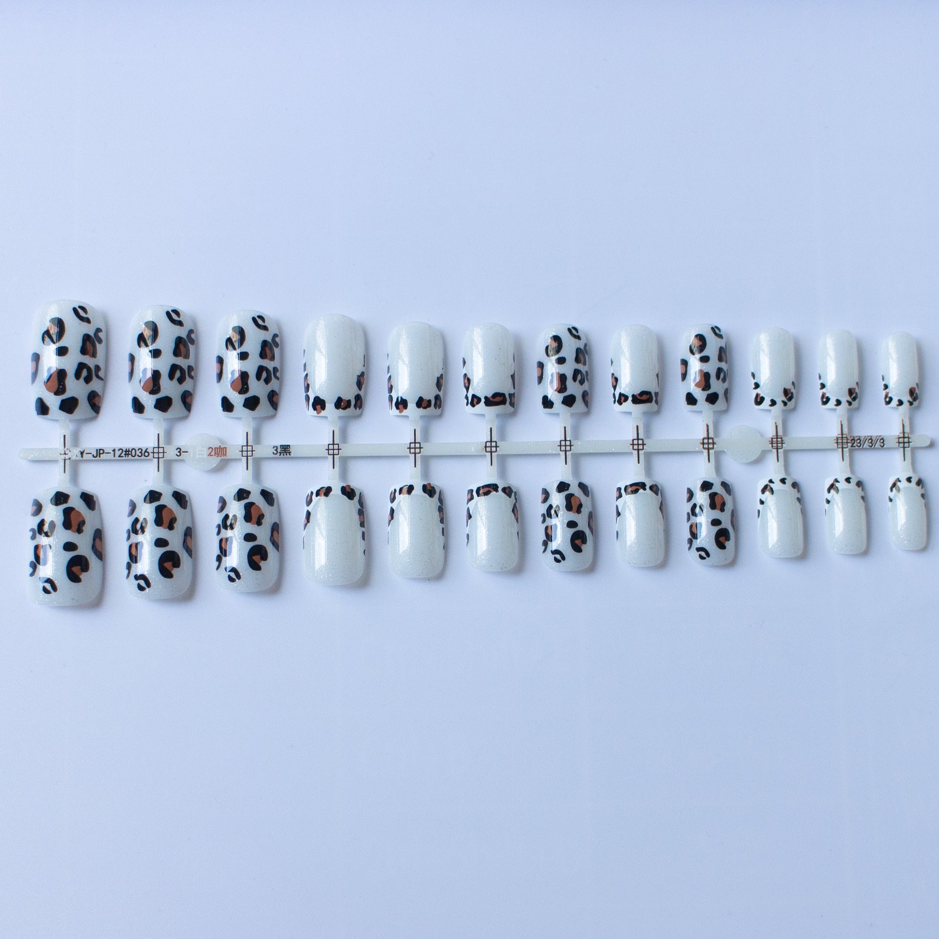 Leopard Print French Tip Press On Nails Wilderkind Sage & Shimmer Beauty