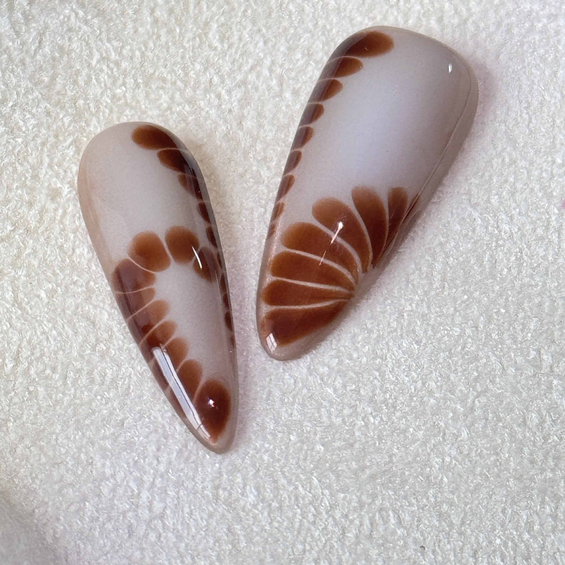 Floral Zebra Tortoise Shell Tiger Print Long Almond Press On Nails Sage & Shimmer Beauty